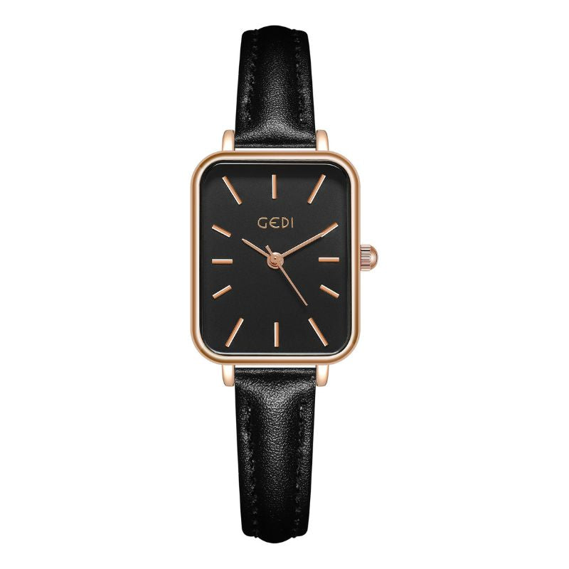 Relógio Feminino Quadrado Rosé Gold 26mm